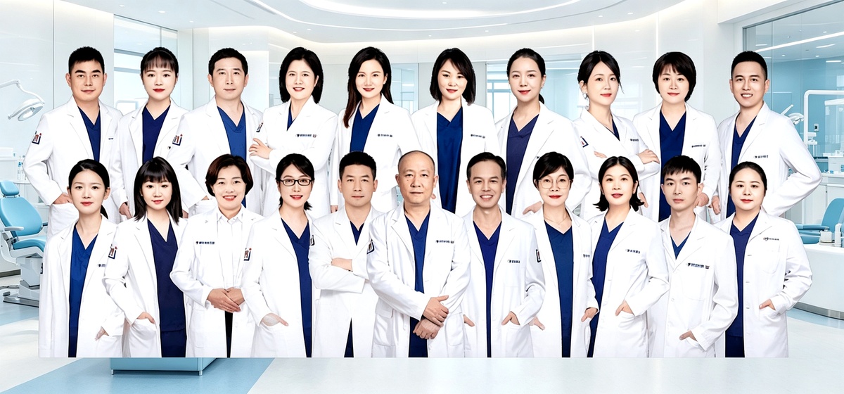 Qinghua Sunshine Dentistry expert medical team with modern clinic background